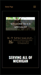 Mobile Screenshot of k9specialist.com